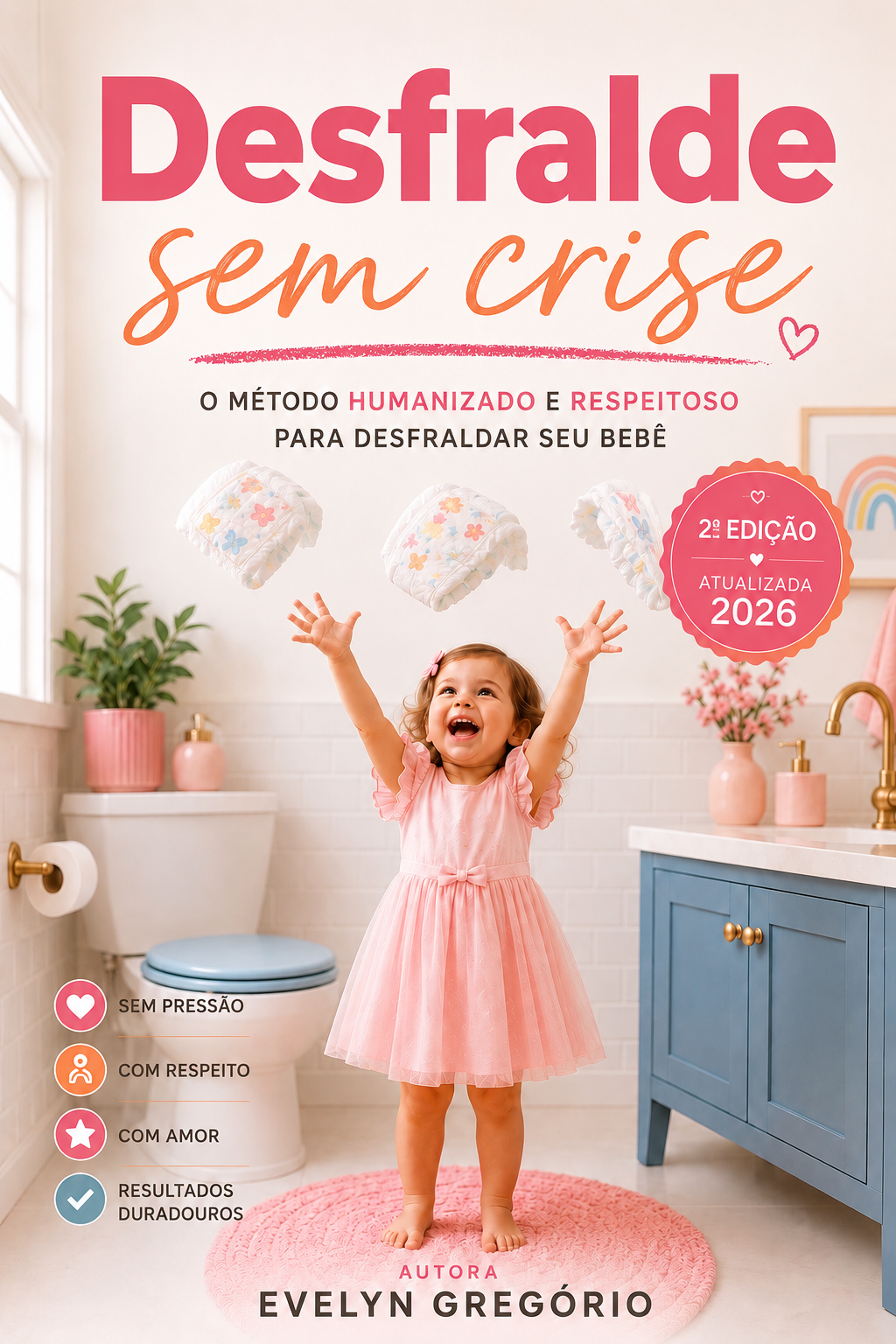 Capa do livro Desfralde Sem Crise - 2ª Edição Atualizada 2026, por Evelyn Gregorio